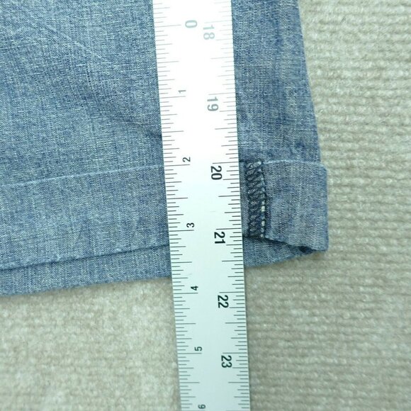 Gap Chino Shorts Men's 38  Straight Blue Cotton Fly Button - Picture 7 of 7